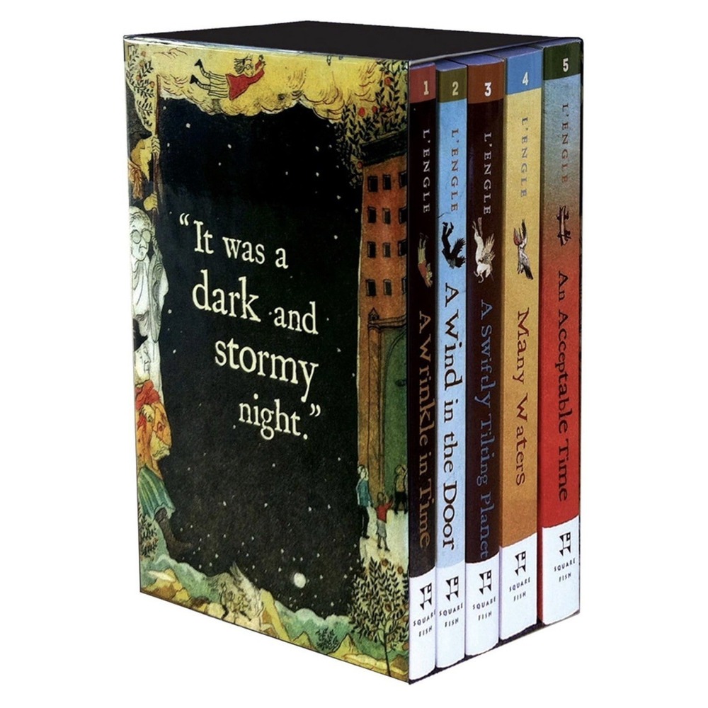 Madeleine L'Engle A Wrinkle In Time Quintet 5 Book Box Set Academia Whimsigoth